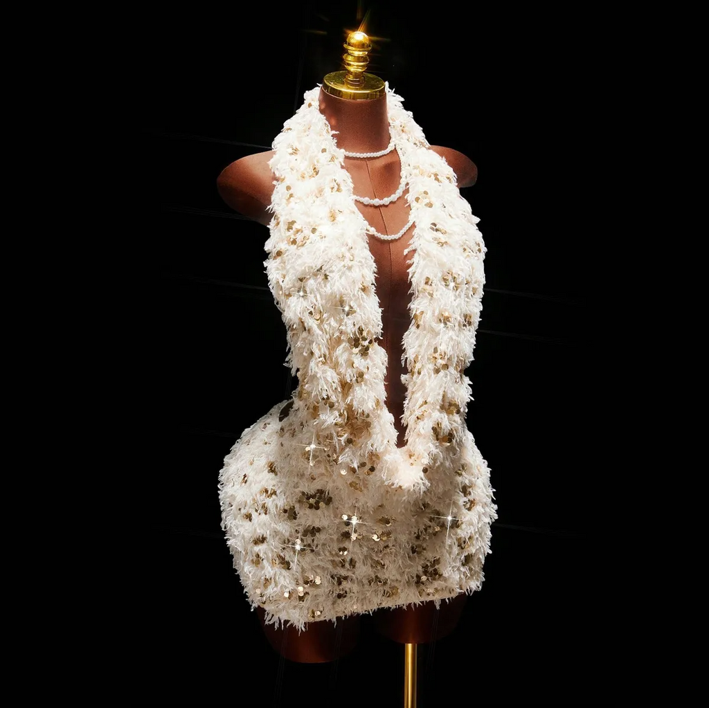 Champagne Allure Mini Dress